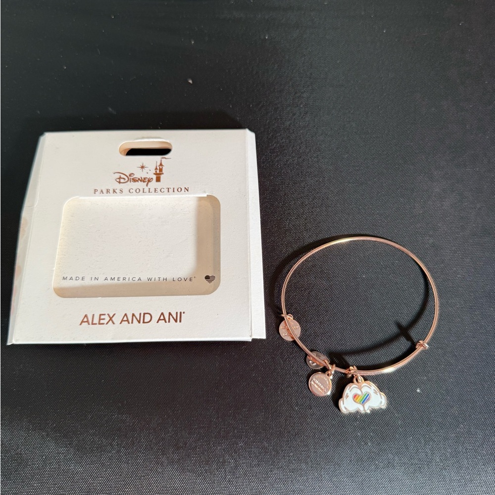 Alex & Ani Rose gold Bracelet with Disney Heart - Picture 2 of 2